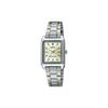 Dress Series Minimalist Elegant Small Dial Quartz Movement Stainless Steel Strap Women Watches Yellow LTP-V007SG-9E