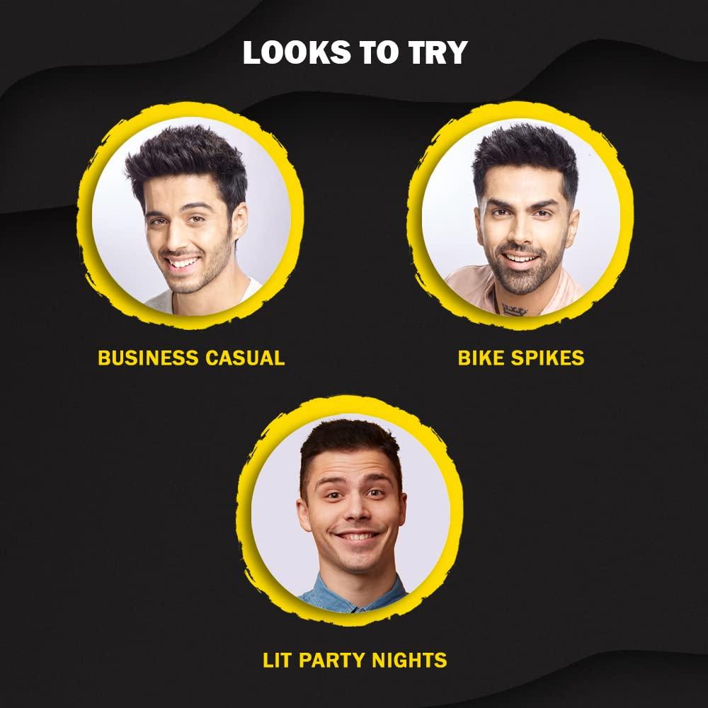 Set Wet Hair Wax For Men Hair Clay 60g Strong Hold Ultra Matte Restylable Easy Wash Off