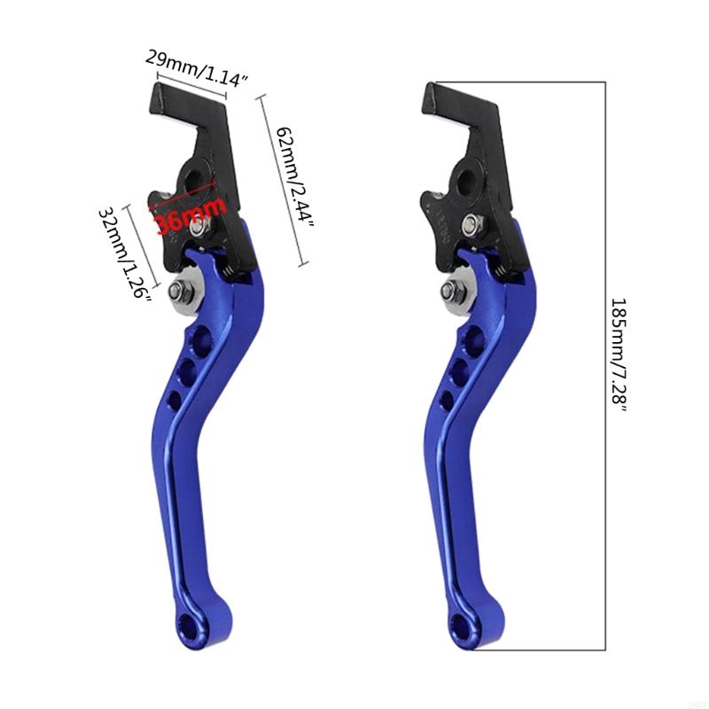 28GC Aluminum Double Disc Brake Handle Lever Adjustable for Motorcycles Scooters Electric Bike Motorcycle Accessories 1Pair