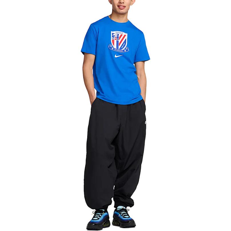 New Nike T Shirt Men's Royal Blue/White HM5733-463