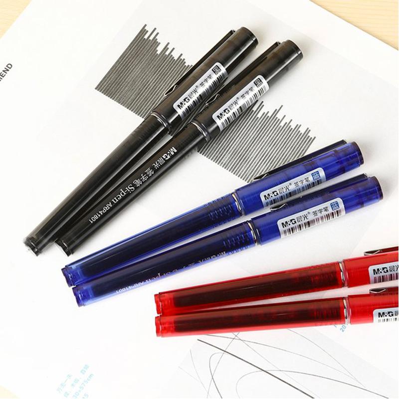M&G 4/8/12/10/20pcs Gel Pen&Refill Set 0.5mm Black Red Blue Quick-drying Ink Water-based Ballpoint Pen Office Writing Stationery