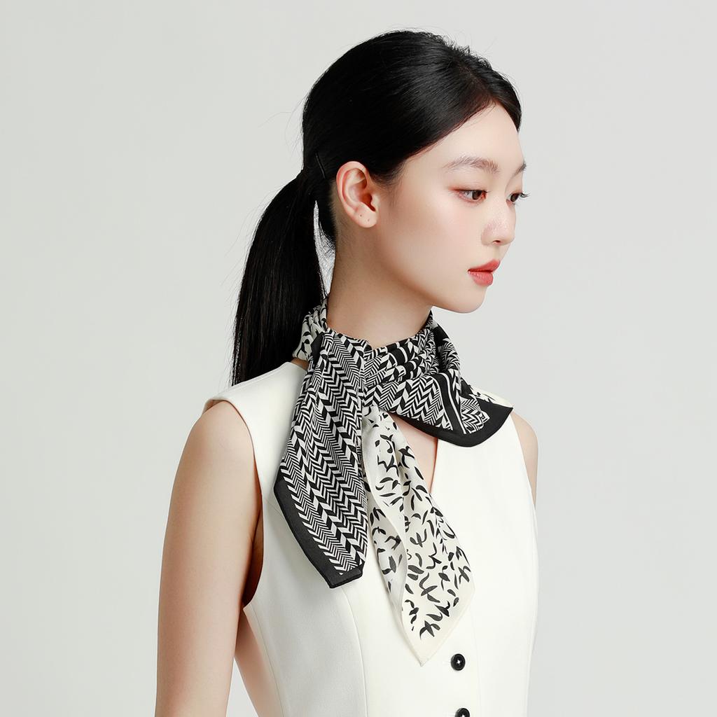 Versatile Styling Handkerchief 100% Mulberry Silk Scarf