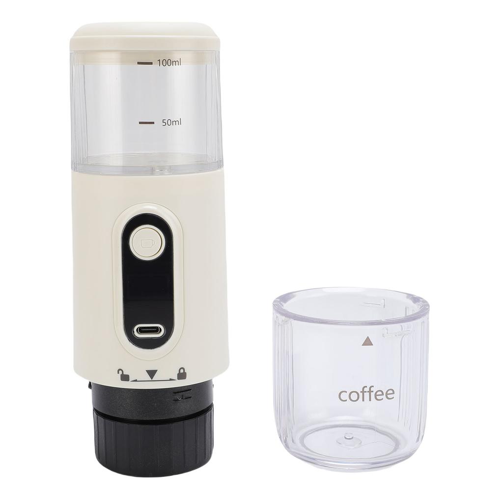 Portable Coffee Machine Compatible Ground Coffee Rechargeable Travel Capsule Coffee Maker for Outdoor Car Camping
