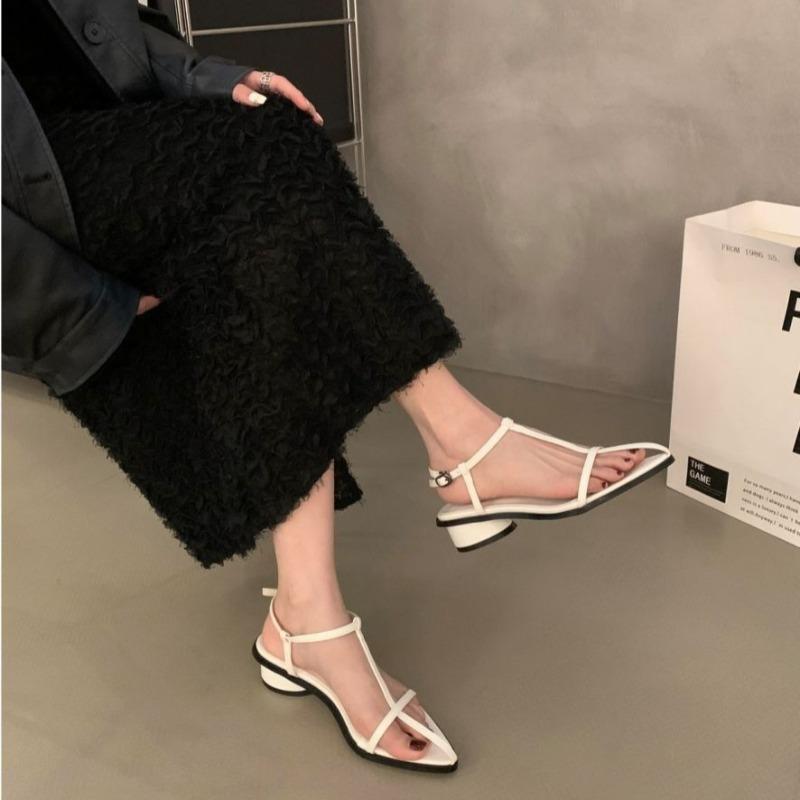 Damen Ballerinas Sandalen Designer Spitz Zehen Riemchen Schnalle Sandalen Sommer Neu Strandschuhe für Damen Lässige Römerschuhe Sandalias Mujer