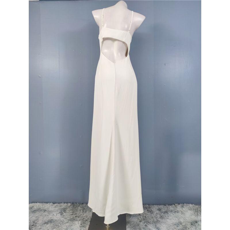 Export Adult Lady Like Woman New Arrival Lu's Home Stylish Open Back Slim Fit Elegant Gentle Female Banquet Temperament Sling Dress Plus Size