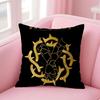 Band BBad Omens Cushion Cover Natural Linen Pillow Case DoubleSided Print Decorative Sofa Pillowcase Home Decor Gift