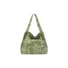 Light Paisley Twill Cotton Middle Bag (Green)