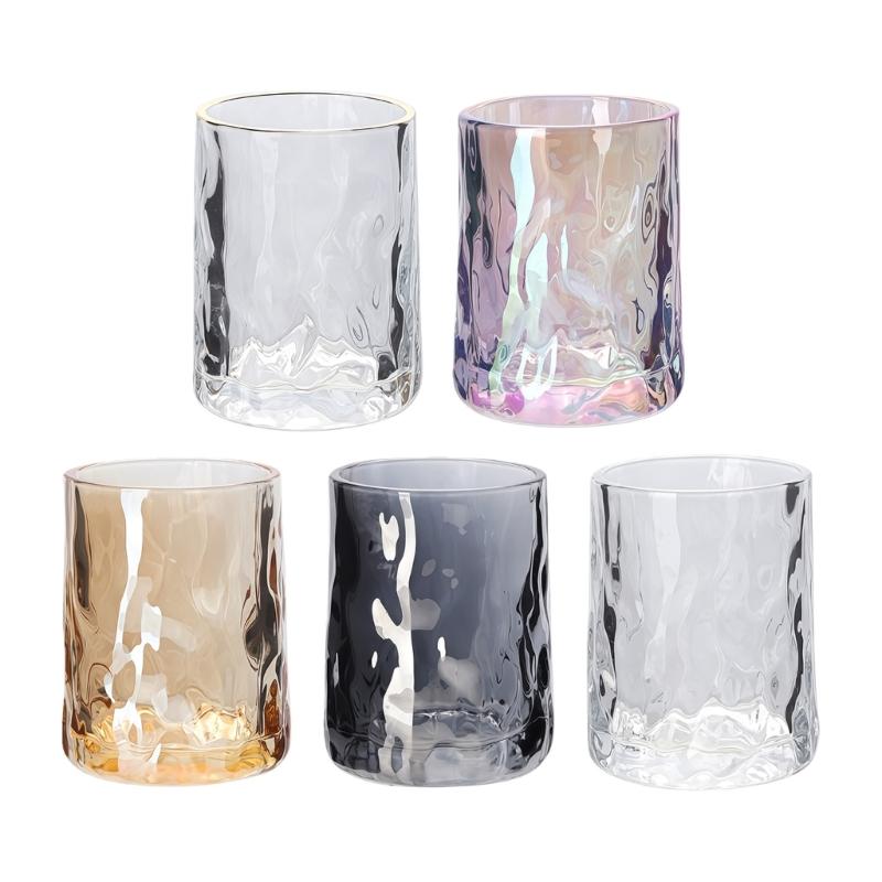 Delicate 240ml Glass Mouthwash Cup With Wide Opening And Comfortable Grip Toothbrush Holders Cup For Everyday Use