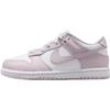 Dunk Low Top Kids' Skateboarding Shoes White Light Purple Kids' FB9108-128