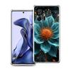 Transparent Phone Case for Xiaomi Mi 15,14,13,12,11,Ultra,13T,12T,Poco,X3,NFC,F3,F6,Pro,Lite Soft TPU Shell Cute White Lotus Bag