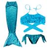 Mermaid Swimsuit Girls Middle School Elder Princess Split Skirt Elementary School Mermaid Baby Three-Piece Set