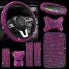 Set Stylish 8piece Car Steering Wheel Cover With Full Embellishments Diamond