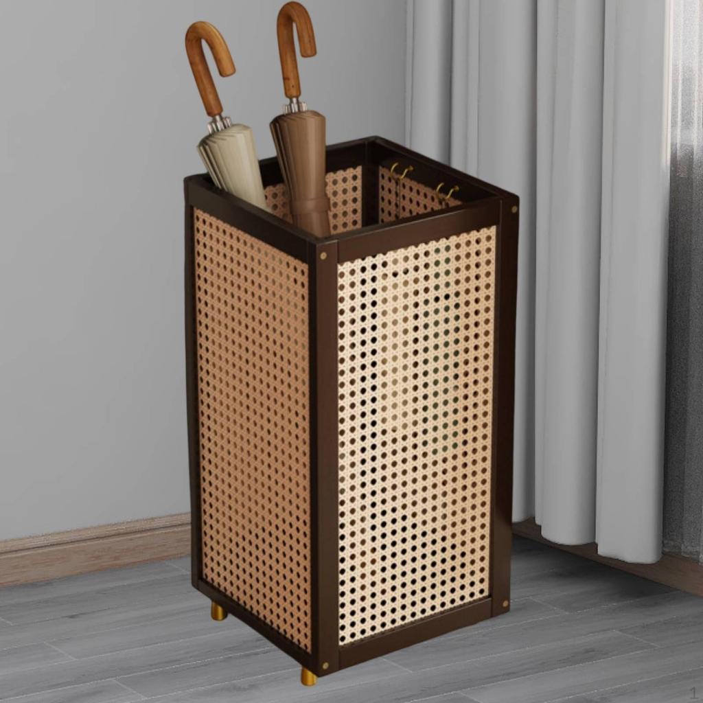 Umbrella Holder Stand Bucket Multipurpose Sturdy Portable Decor Storage Organizer Bin Rack