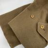 COMOLI S03-04009 20AW Linen Wool Bal Collar Coat Coat 2 khakiUsed