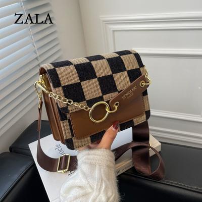 Bag Women's Messenger Bag Small Bag New Popular Trendy Versatile Spring and Summer Advanced Sense Niche Checkerboard Small Square Bag