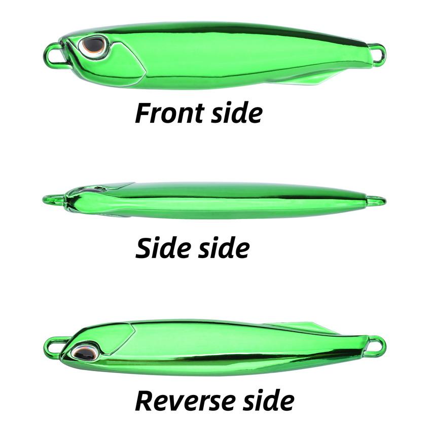 5PCS Metal Cast Jig Spoon 20/40/60g Shore Casting Jigging Fish Sea Bass Fishing Lure Artificial Bait Tackle Box