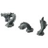 Three-Section Hiding Rock Artificial Landscape Design Fish Tanks Chinese Dragon Statue  Fish Bowl