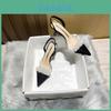 Fish Mouth Sandals For Women With Pu Material And Slim Heel For Spring Summer Fashion