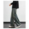 High Street American Pants Washed Jeans Men's Summer New Retro Loose Straight Leg Wide Leg Pants