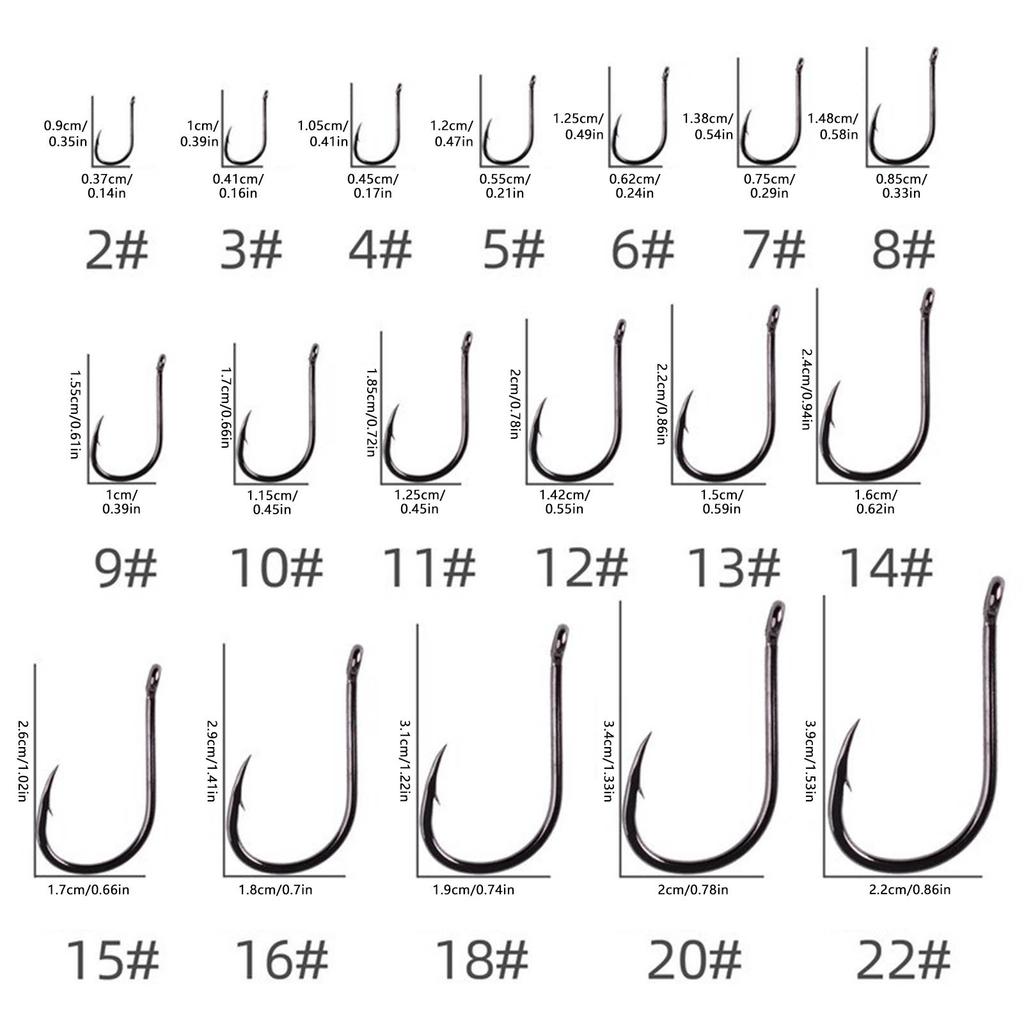 50pcs Small Barbed Fishing Hooks with Good Craftsmanship Superior Strength Sharp Hooks Suitable for Catfish Trout Bass