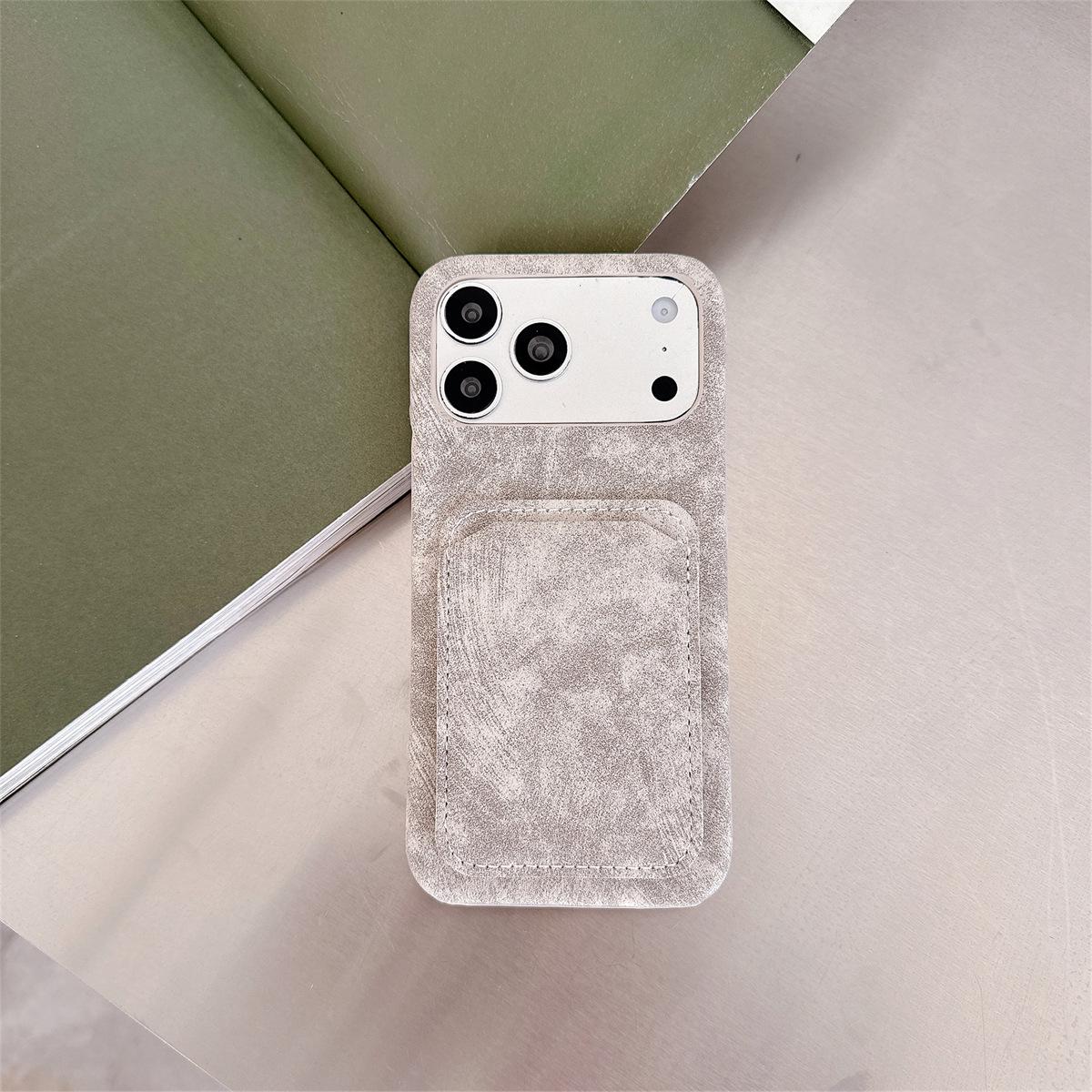 

Retro Pattern Shockproof Card Holder Case for iPhone 11–14 and Apple ProMax Models 17