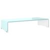 Vidaxl Podstawka Pod Monitor / Tv, Zielone Szkło, 60X25X11 Cm