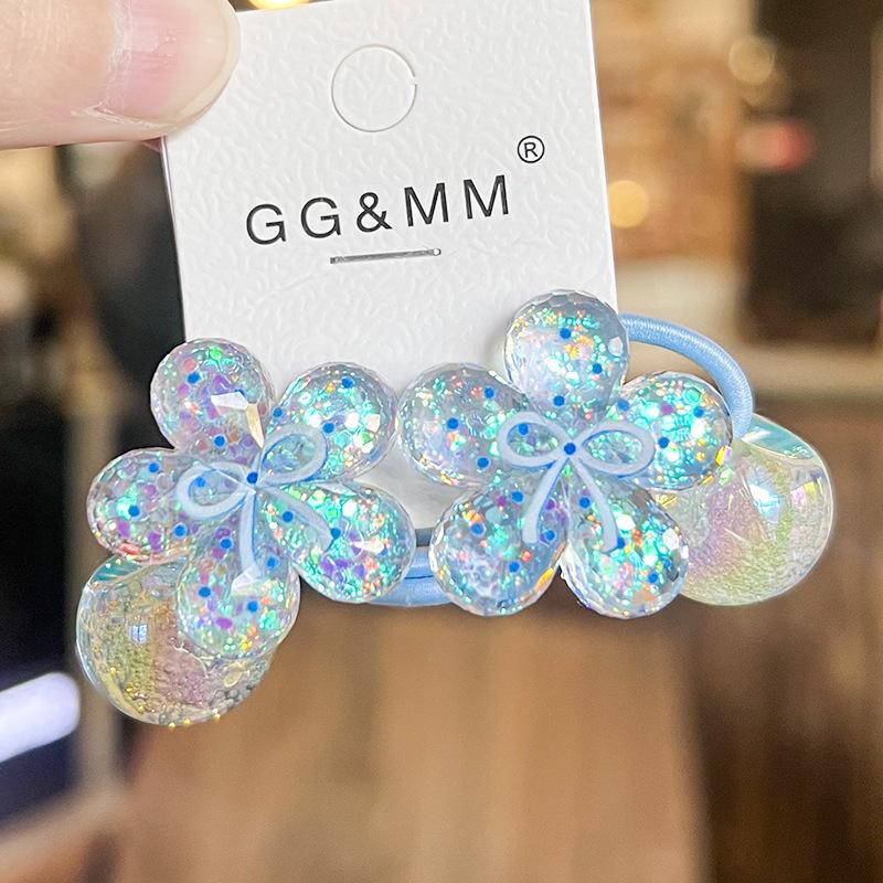 2 Pieces New Cute Luminous Bubble Princess Headwear Kids Elastic Hair Bands Children Hair Ropes Girls Hair Accessories