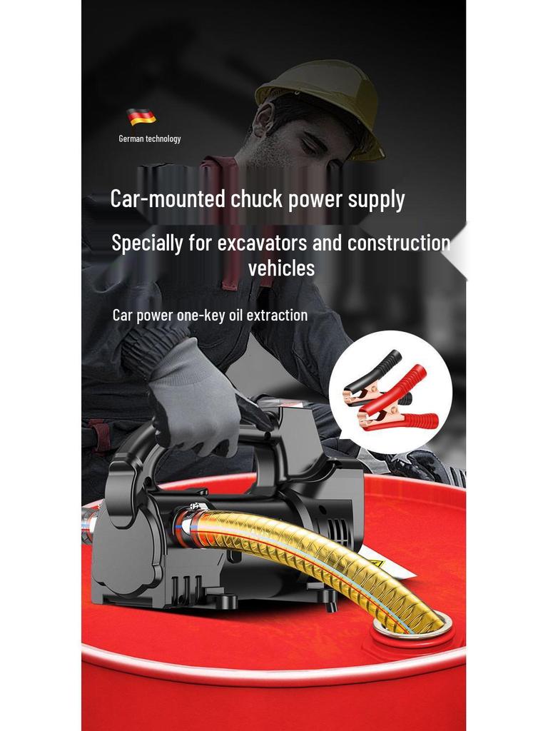 Electric Diesel Fuel & Kerosene Transfer Pump - 12V/24V/220V Self-Priming Oil Transfer Device