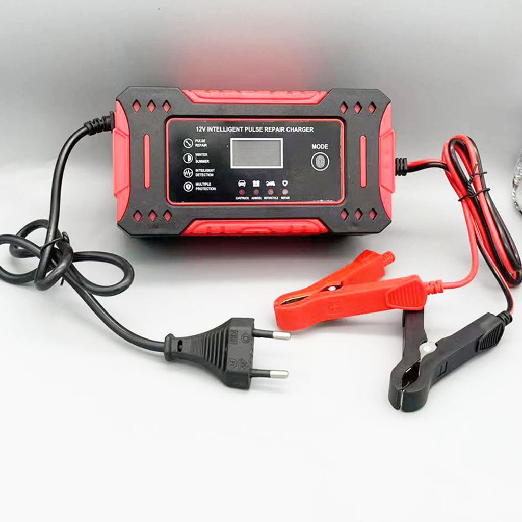 12V6A Intelligent Charger Maintenance Free Motorcycle Electric Vehicle Battery 12V Voltage Charger