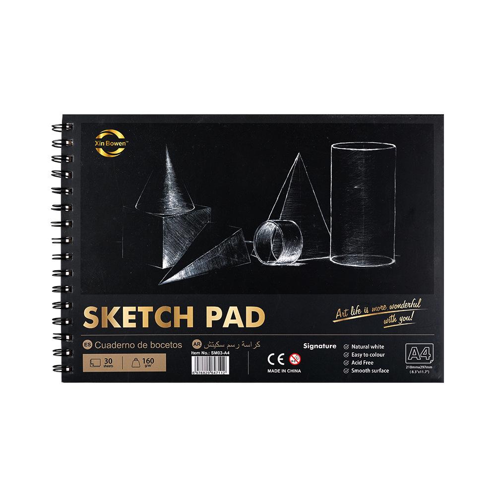 Sketchbook Watercolor Medium Texture Portable 300g Gluebound A3a4a5 Sizes For Art Students
