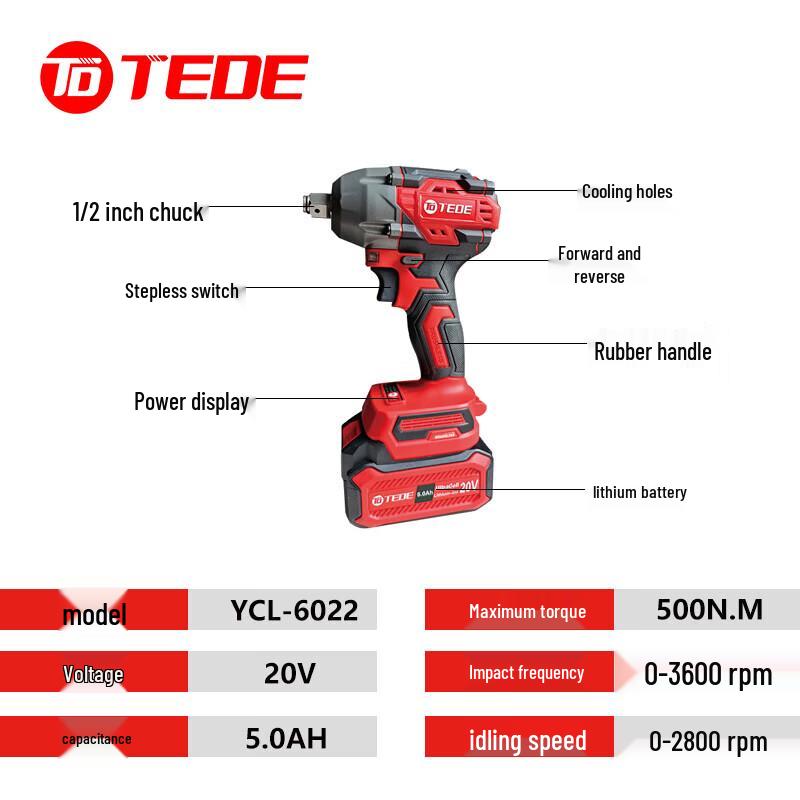 TEDE Cordless Wrench 23-Piece Tool Set