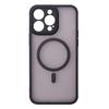 MagSafe Case for iPhone 15 Pro Max, Hybrid Matte Lens Pro, Black + Screen Protector