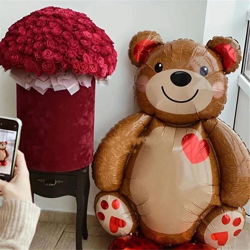 Bear-shaped Aluminum Foil Cartoon Balloons
