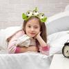 3pcs Plush Three-Eyed Funny Anime Hairpin Green Monster Alien Headband for Face Wash Makeup