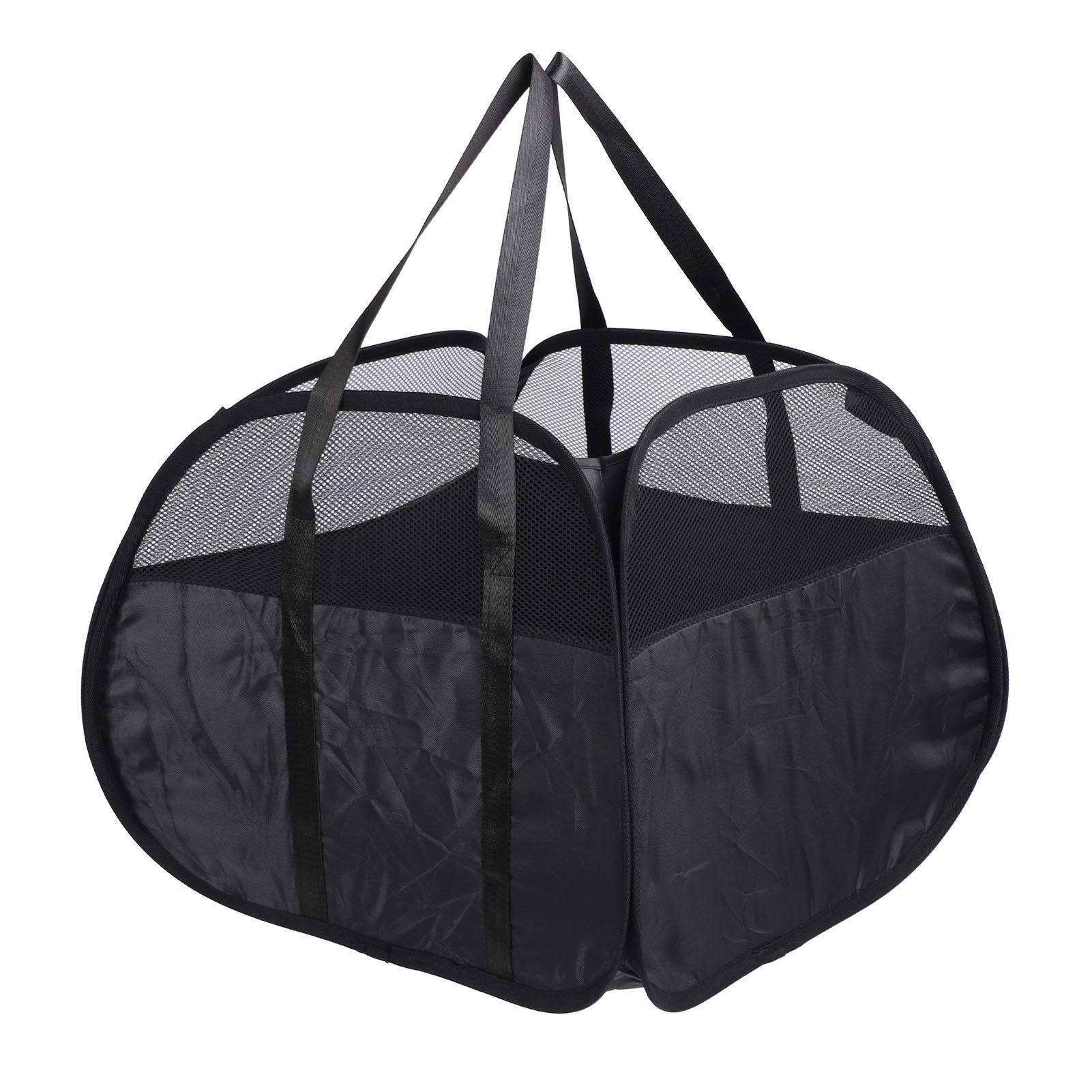 

Складная корзина для белья с ручками 90 л, большая вместимость, утолщенная ткань Оксфорд, складная одежда чёрный