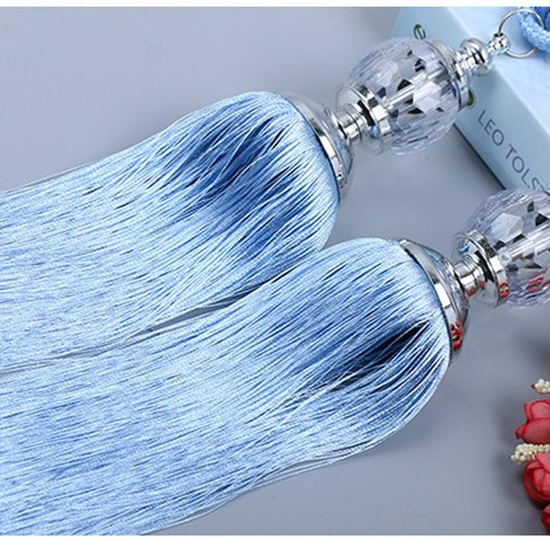 2PCS/Pair Curtain Tiebacks Tassel Beaded Ball Window Strap Home Decor  Curtain Clips Curtain Buckle