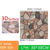 10pcs Thick Wall Sticker Self Adhesive Tiles Floor Stickers Marble Bathroom Ground Wallpapers waterproof PVC Bedroom living Room