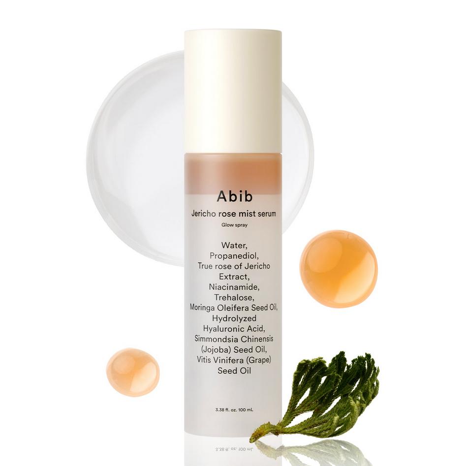ABIB Mist Serum do Twarzy Róża Jerychońska Spray Glow 100ml / Tekstura olejowo-serum, Nawilżający, Nawilżający, Kosmetyki Koreańskie, Kbeauty