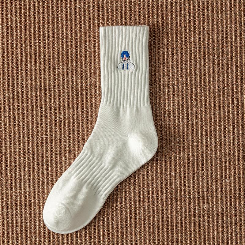 

Новая Мода Весна Осень Мужские Носки Белые Черные Спортивные Носки Повседневные Влаговпитывающие Дышащие Баскетбольные Носки Meias EU 38-43 Size Suit For 38-43