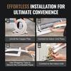 7620mm Mini Split Line Set, 6.4 & 9.5mm O.D Copper Pipes Tubing and Triple-Layer Insulation, for Mini Split Air Conditioning Refrigerant or Heating