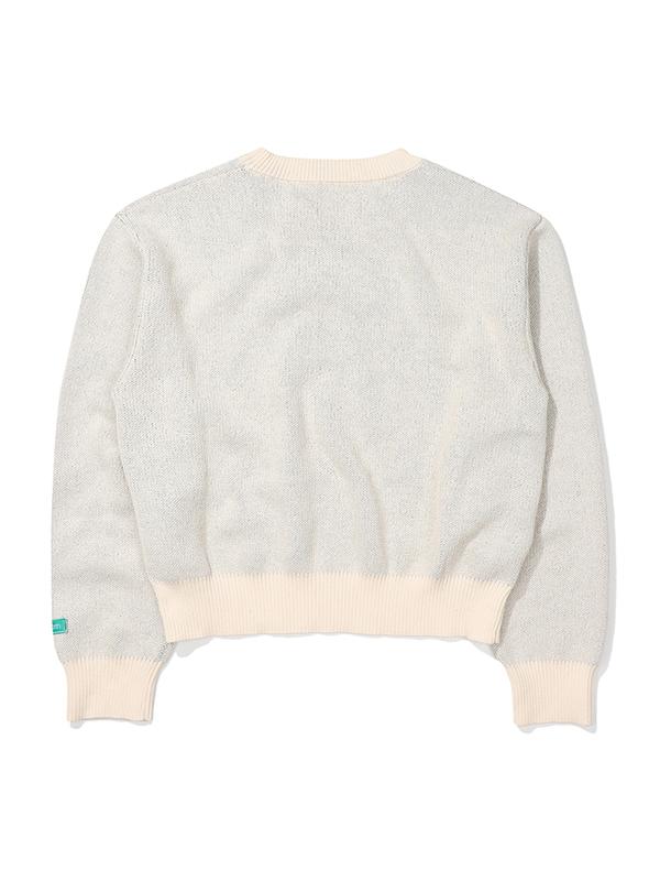 BBC EARTH Slogan Animal Sweater_Ivory