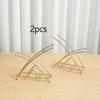 1pc/2pcs-Napkin Holder Metal Paper Stand Tissue Dispenser Luxury Retro Table Decoration Freestanding Home Decor