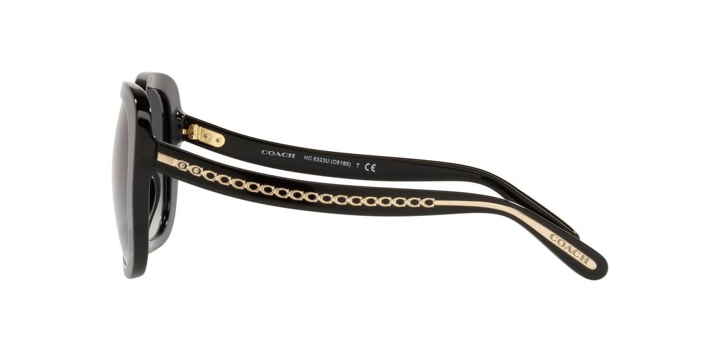 Coach HC8323U BLACK 56 Women's Sunglasses,