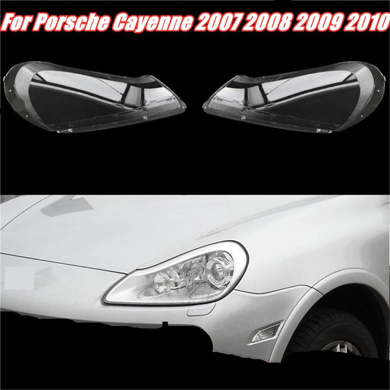 1PCS Front Headlamp Cover Headlight Shell Transparent Lampshade Lens For Porsche Cayenne 2007 2008 2009 2010 Headlamp Shell