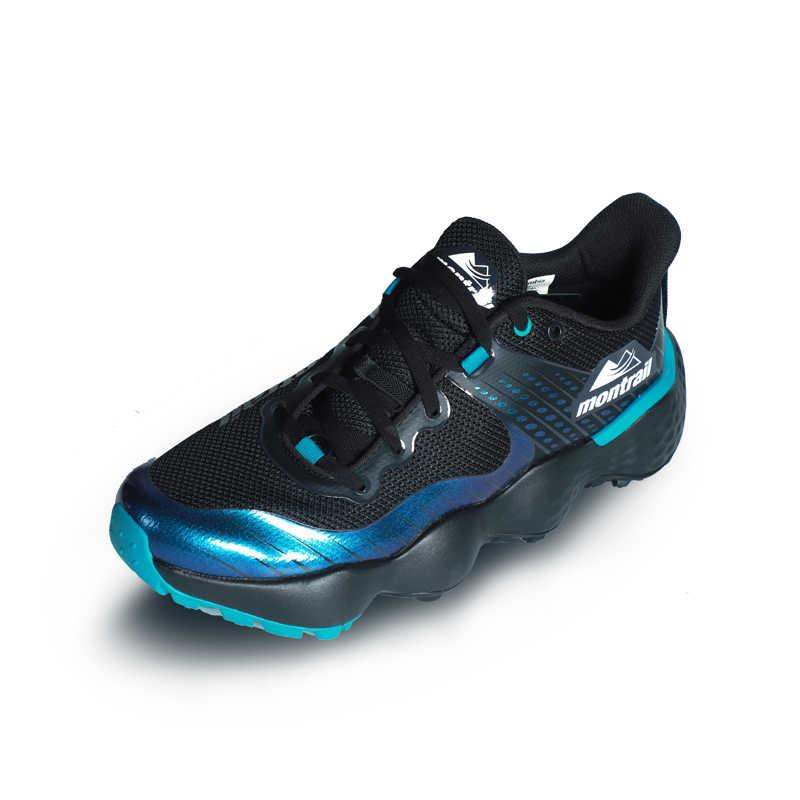 Columbia Montrail Comfortable Slip-Resistant Durable Low-Top Trail Running Shoes Men sneakers Black Blue BM6243-010