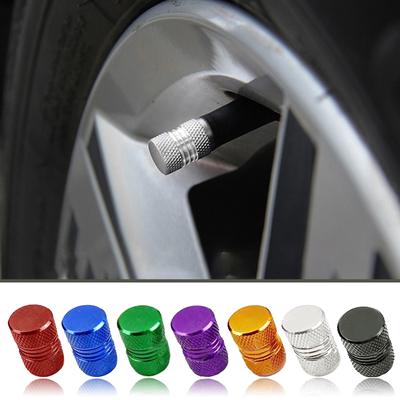 4 Packs Car Tire Aluminum Alloy American Valve- Cap Universal Dust-cap Dust- Cap Valve- Cap