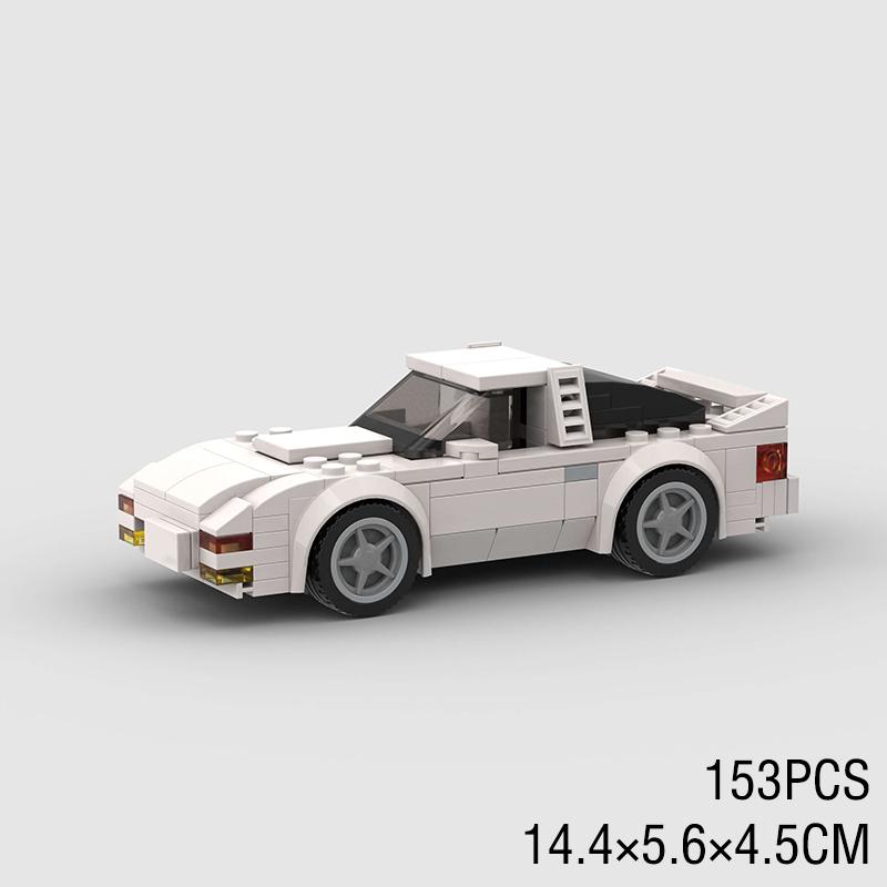Moc City Speed Car Rally Sport Vehicle Racer ae86 M8 Model Building Blocks R34 Racing Super Technique Brick Christmas Gift