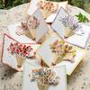 Unique Flower 3D Greeting Card Creative Minimalist Design Handmade Blessing Card for Valentines Day and Anniversaries
