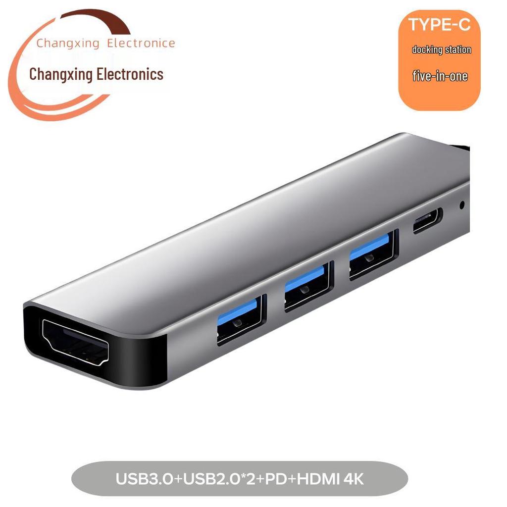 8-in-1 Type-C Hub: Multifunctional Card Reader & USB Network Expansion Dock