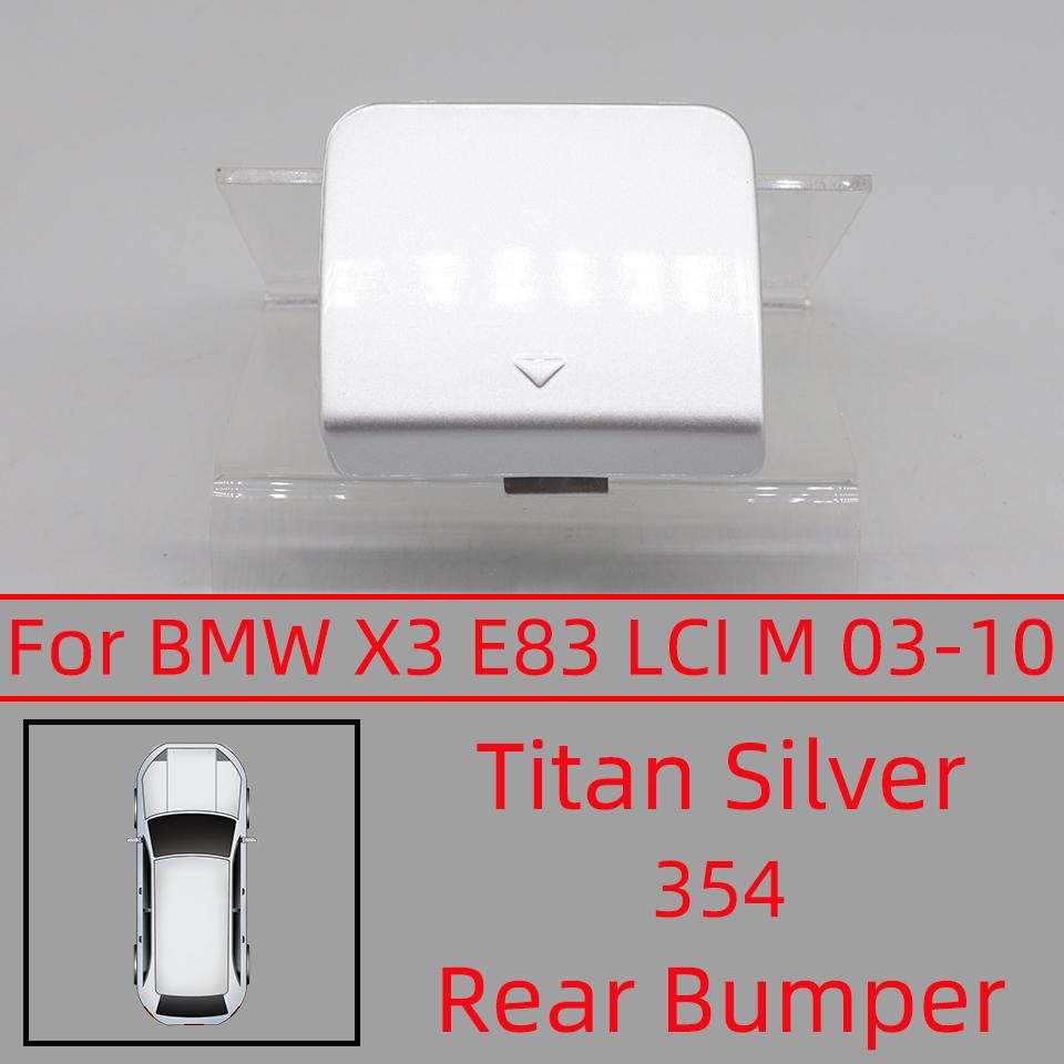 Rear Bumper Tow Hook Cover For BMW X3 E83 LCI M-Sport 2003-2010 Hauling Trailer Shell Bumper Decoration Cap Painted 51123416948